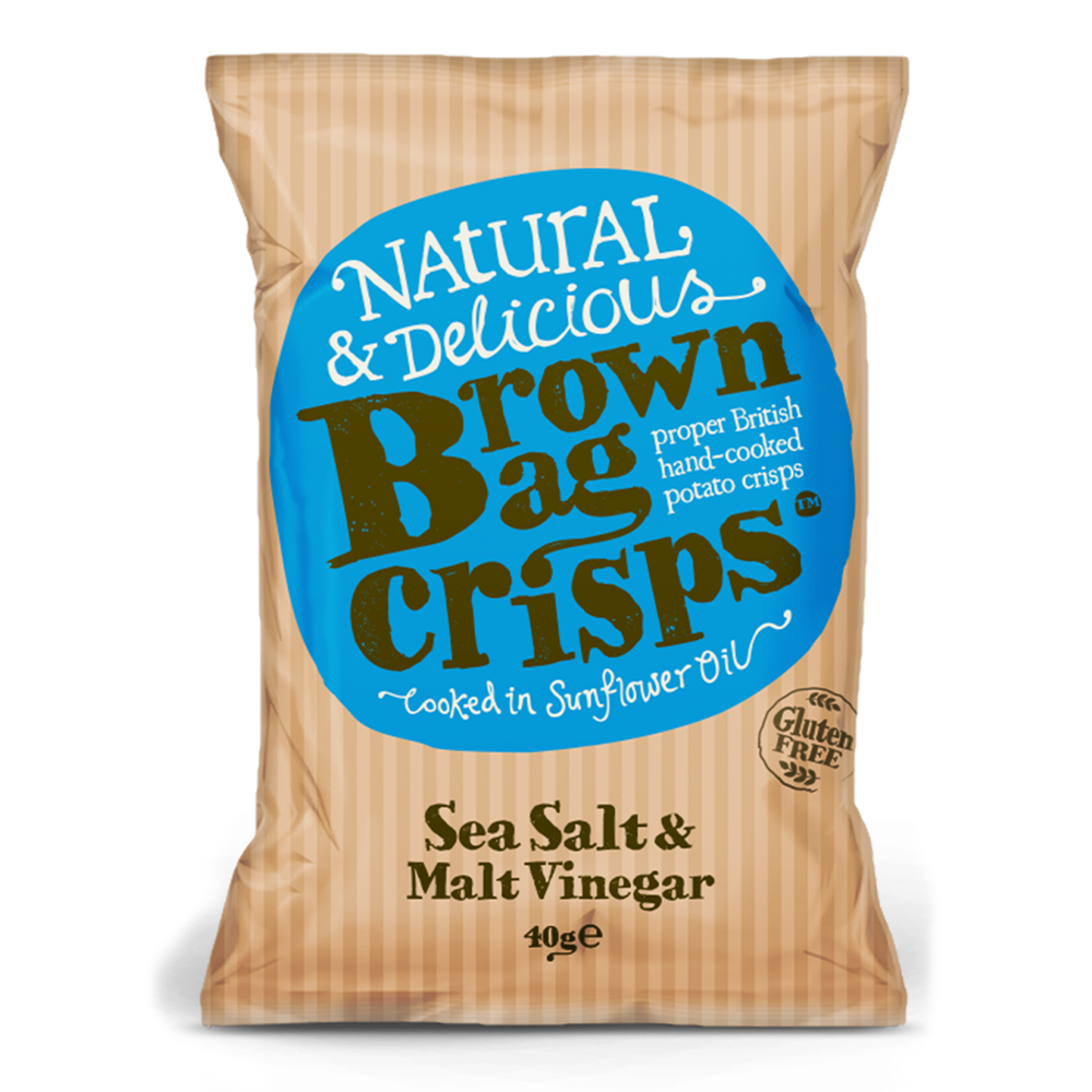 Brown-Bag-Crisps-Sea-Salt1 Brown Bag Crisps Sea Salt & Malt Vinegar 40g - Image 1