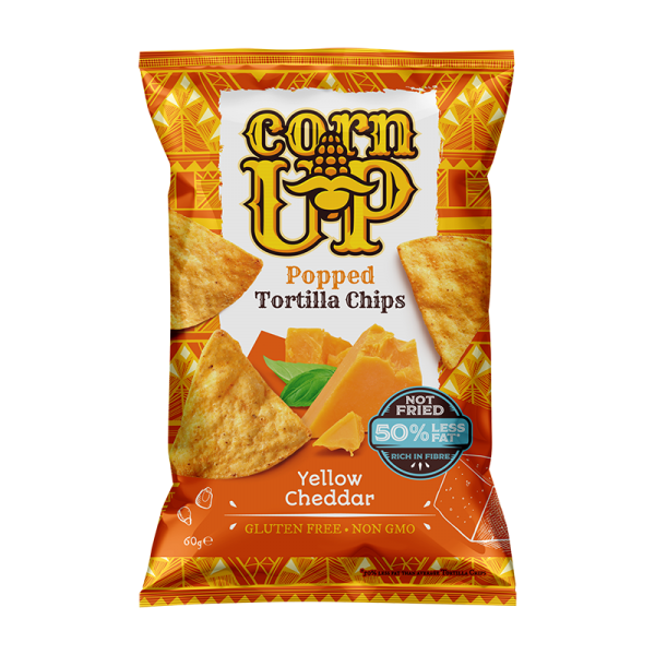 CornUP_ Popped Tortilla Chips Yellow Cheddar 60g-600x600 CornUP! Popped Tortilla Chips Yellow Cheddar 60g - Image 1