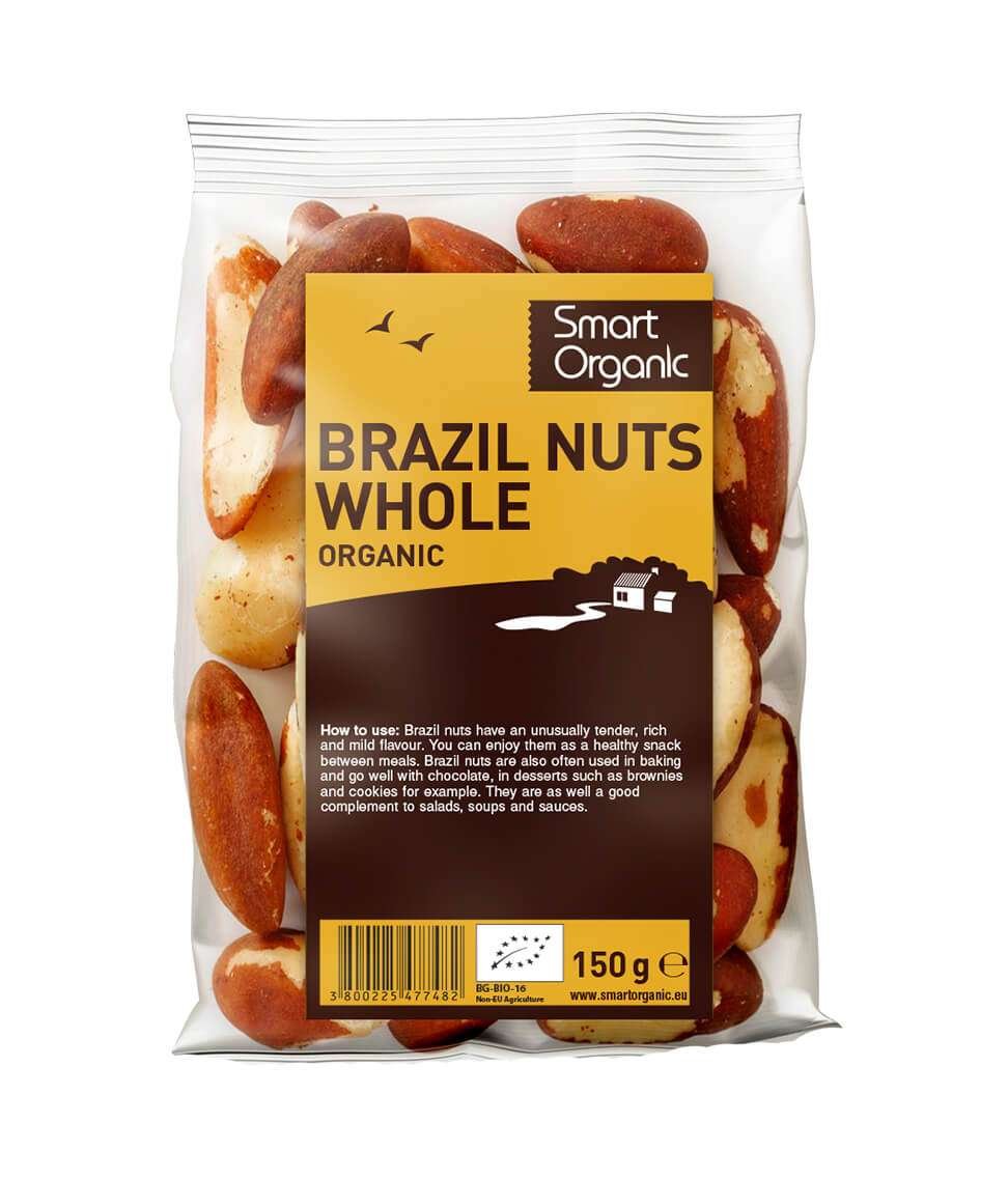 Smart Organic Brazil Nuts Whole 150g