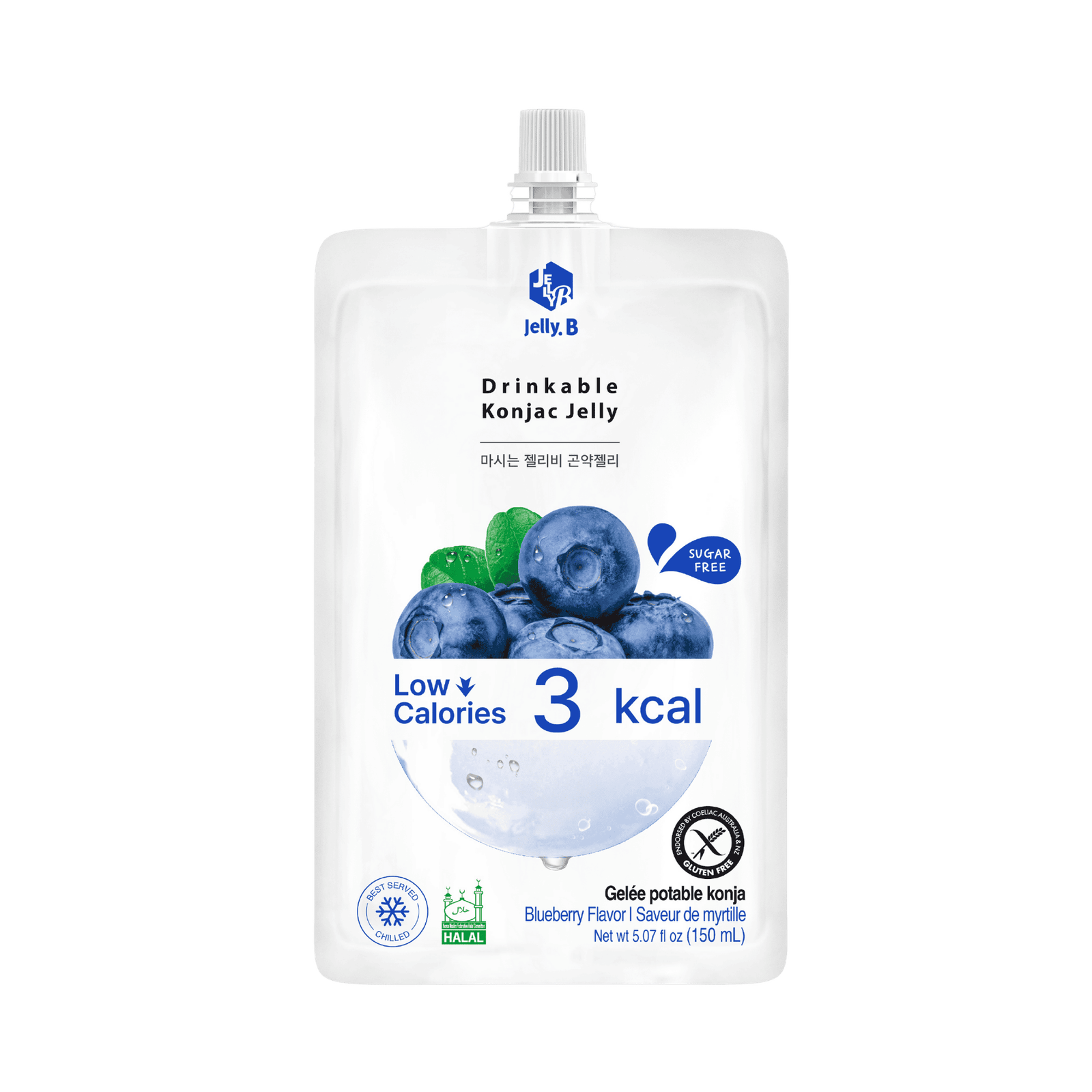 Jelly B Konjac Jelly Blueberry Jelly B Drinkable Konjac Jelly Blueberry 150ml - Image 1