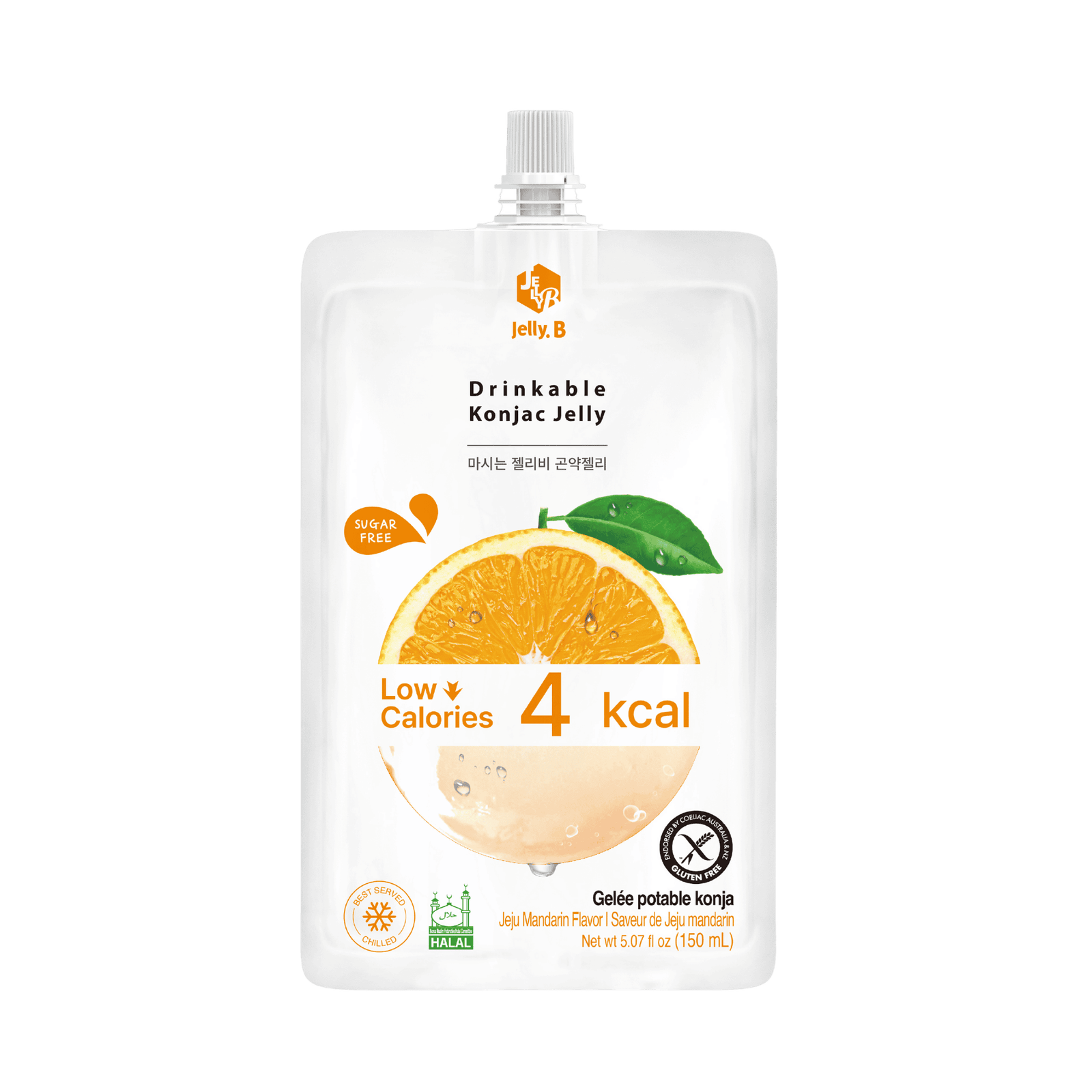 Jelly B Konjac Jelly Jeju Mandarin Jelly B Drinkable Konjac Jelly Jeju Mandarin 150ml - Image 1