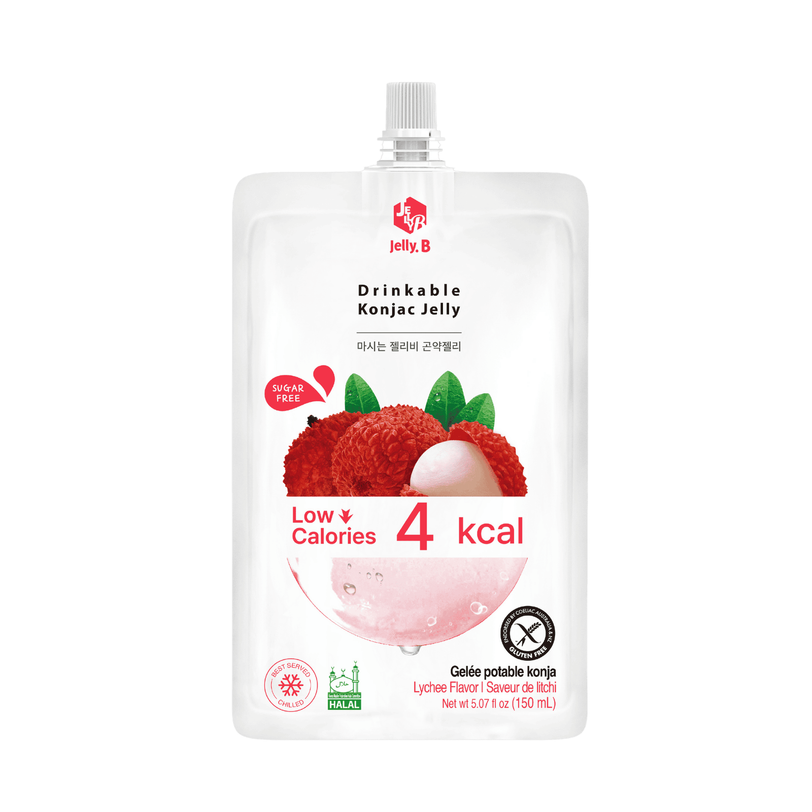 Jelly B Konjac Jelly Lychee Jelly B Drinkable Konjac Jelly Lychee 150ml - Image 1