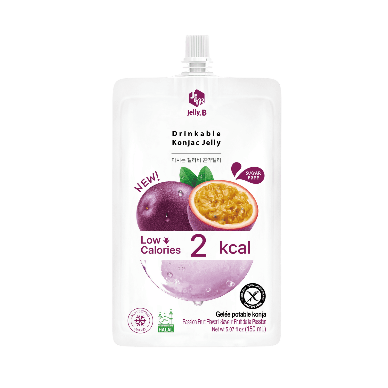 Jelly B Konjac Jelly Passion Fruit Jelly B Drinkable Konjac Jelly Passion Fruit 150ml - Image 1