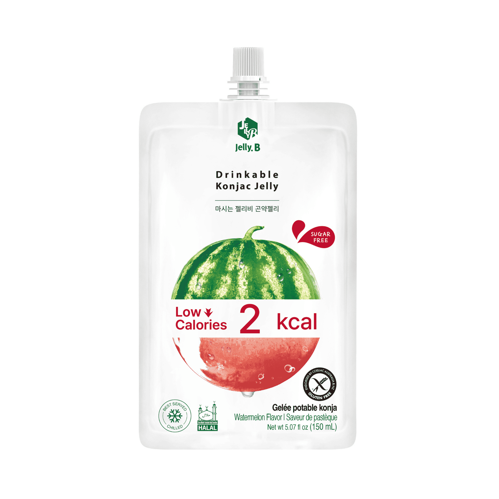 Jelly B Konjac Jelly WaterMelon Jelly B Drinkable Konjac Jelly Watermelon 150ml - Image 1