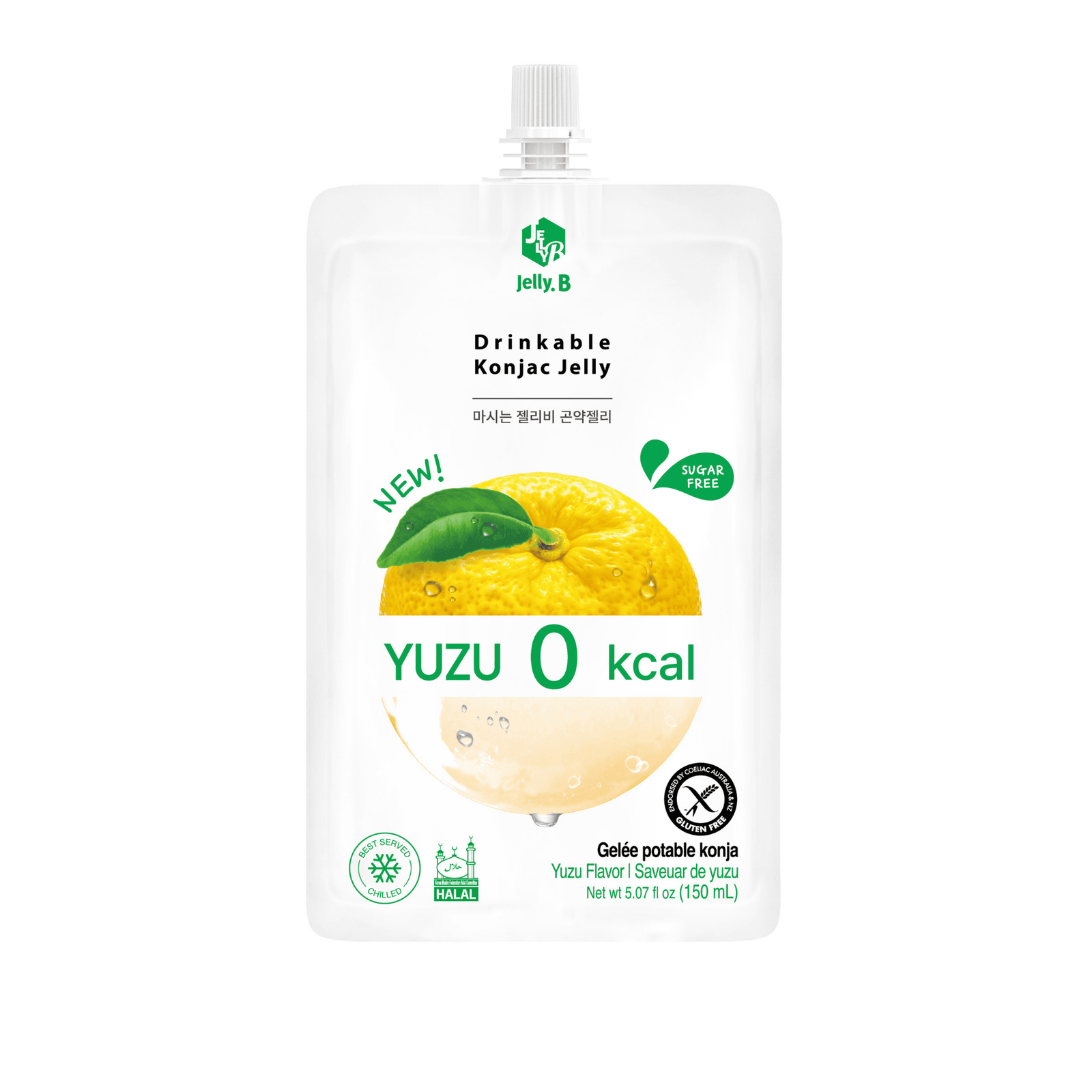 Jelly B Konjac Jelly Yu Zu Jelly B Drinkable Konjac Jelly Yuzu 150ml - Image 1